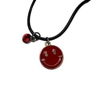 Smiley face charm necklace